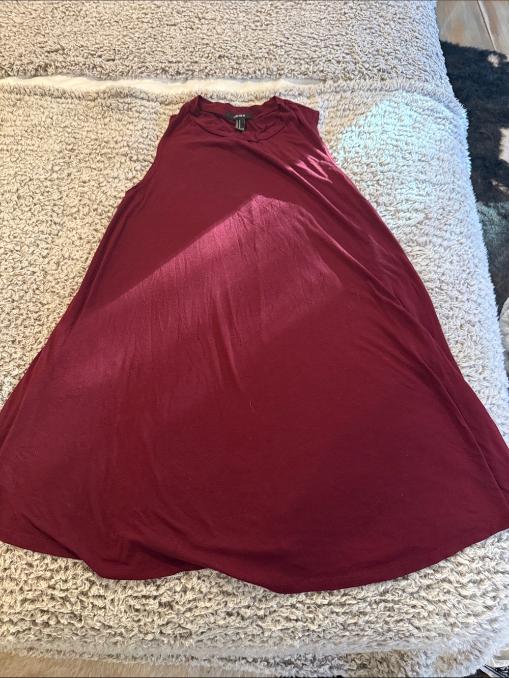 Forever 21 Burgundy Swing Skirt